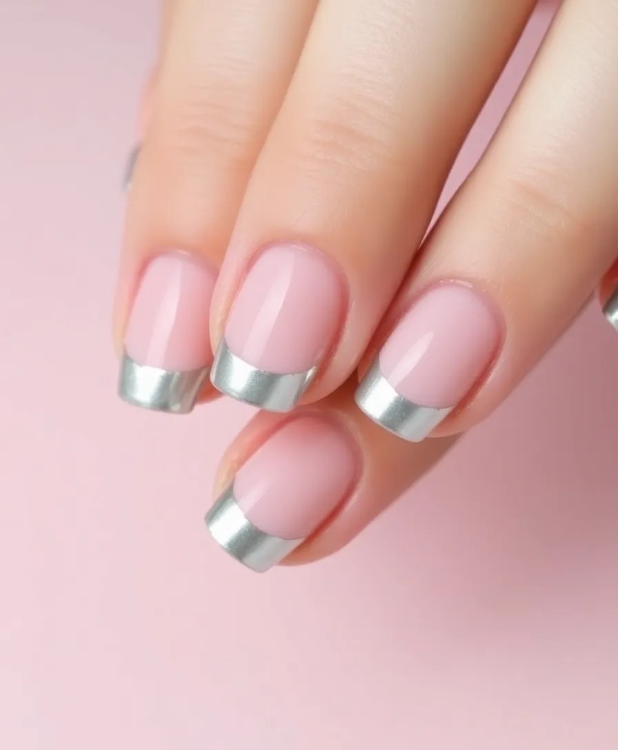 12 Chic New Year's Nails for Short Nails That Will Turn Heads! - 12. Classic French Twist